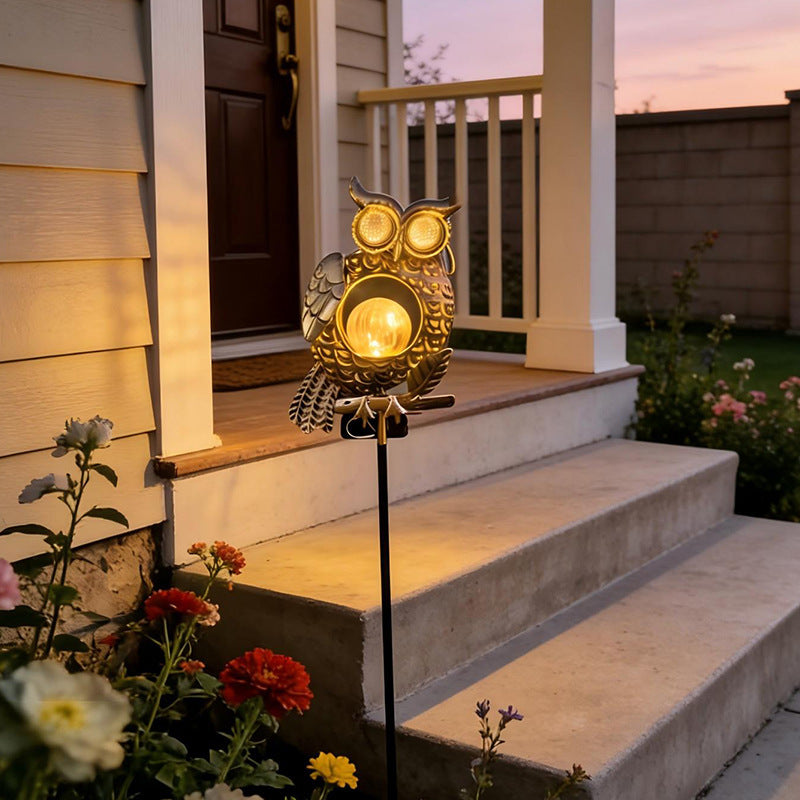TODAY'S SPECIAL OFFER-50% OFF🔥Outdoor Solar-Powered Kinetic Metal Owl Light