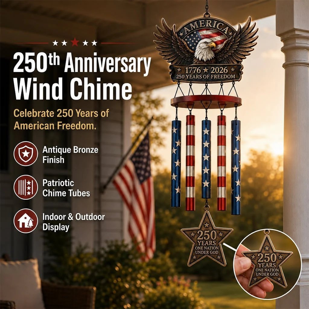 💥Flash Sale - Up To 49% Off ⏰ - 250 Years of FreedomTM Commemorate Wind Chime