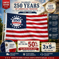 🔥250th Anniversary USA Commemorative Flag (3x5 Ft),Double-sided printing process