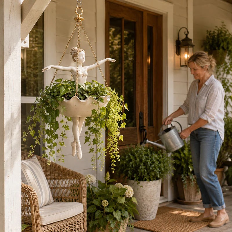 🔥Last Day 49% OFF🔥🍃 🩰 Ballet Dancer Hanging Planter🌿