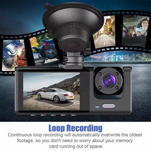 2-Inch Screen Wifi Link 1080P HD Dashcam with Night Vision 2 or 3 Lenses📸