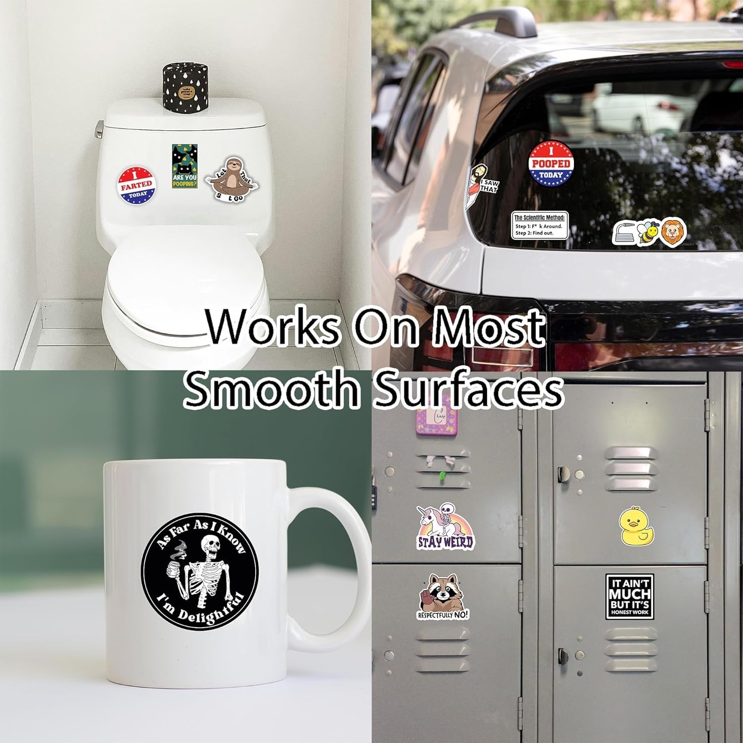 Year-end Promotion  - Set of 130 Pcs Funny Saying Stickers