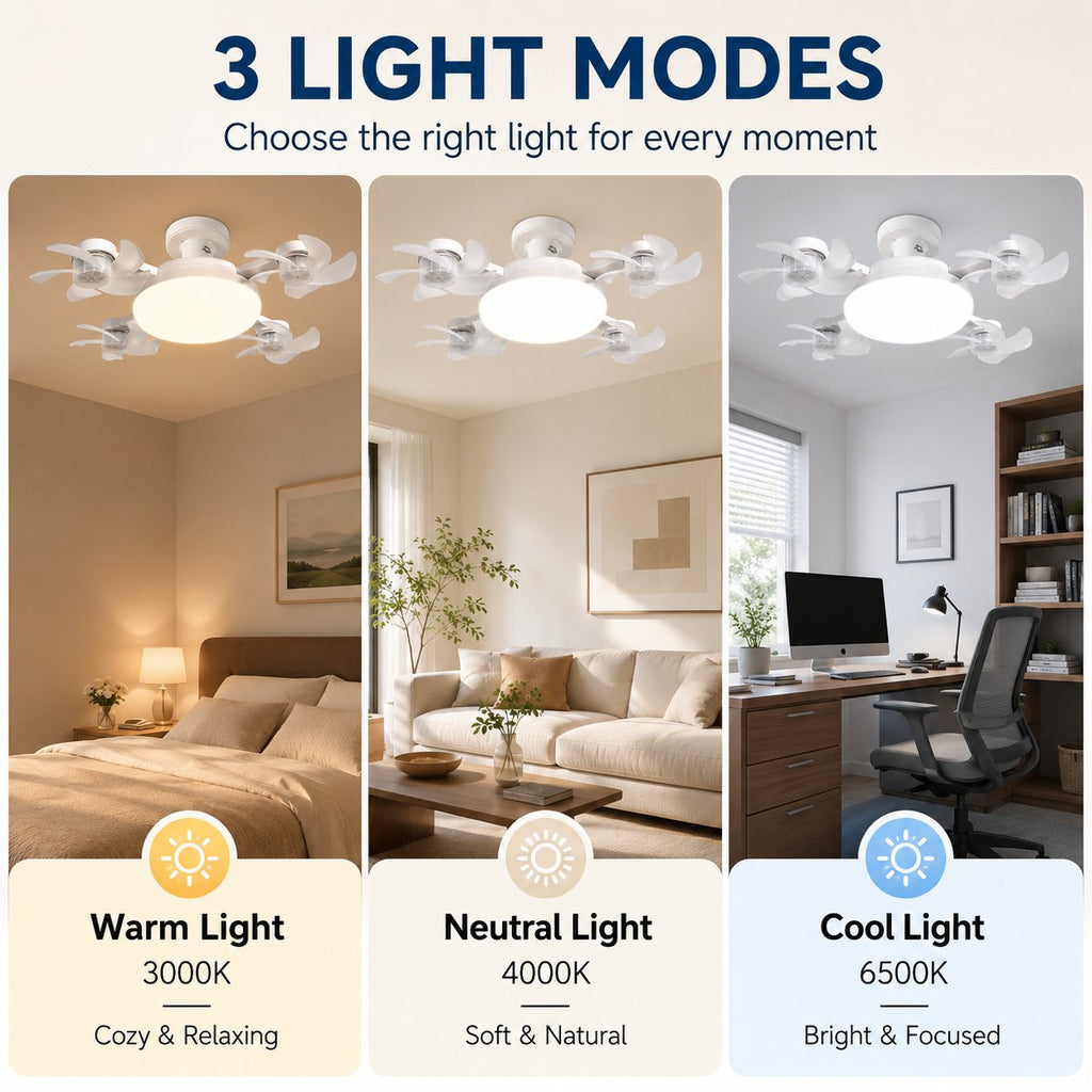 🔥LAST DAY SALE 49% OFF-💡🌀 2-in-1 Energy-Saving Fan Light|Cool Air + Soft Light in One