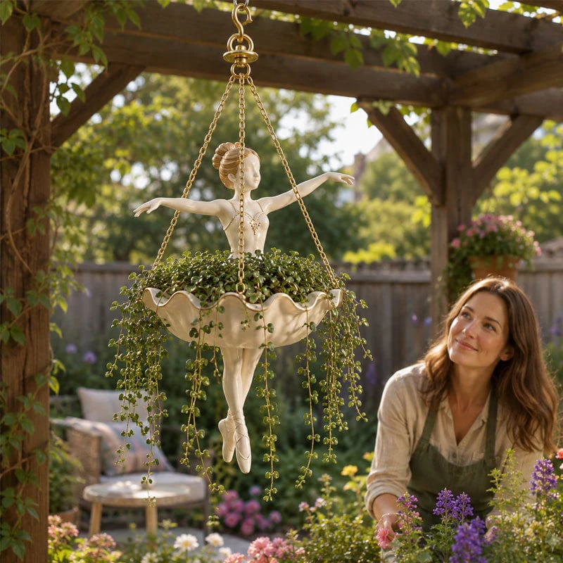 🔥Last Day 49% OFF🔥🍃 🩰 Ballet Dancer Hanging Planter🌿