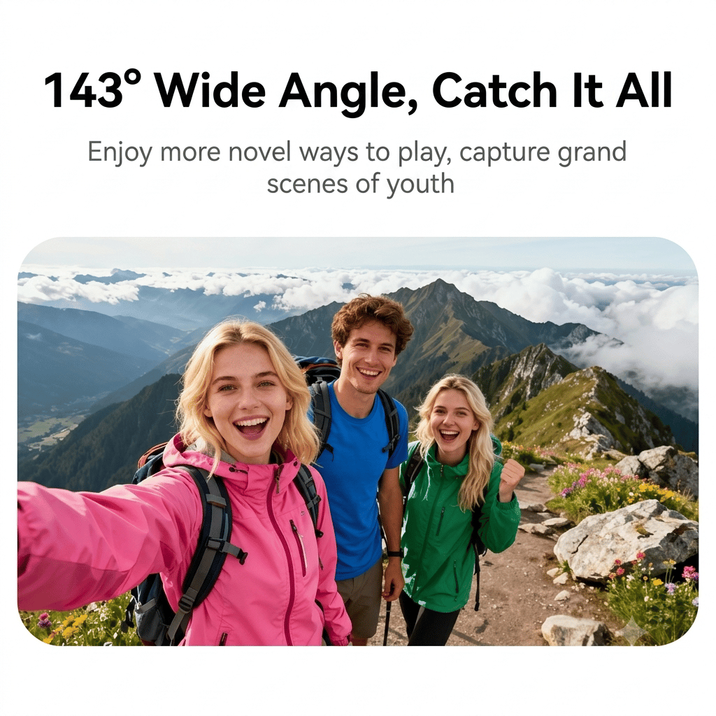 🎥 Tiny 4K Action Camera: Ultra-Lightweight Wearable POV Recorder with FlowState Stabilization – Magnetic Mounting System & Waterproof Design for Vlogging & Adventures 🌍