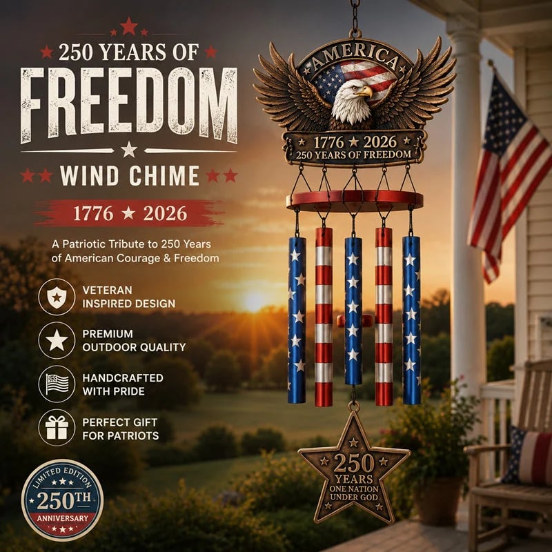 💥Flash Sale - Up To 49% Off ⏰ - 250 Years of FreedomTM Commemorate Wind Chime