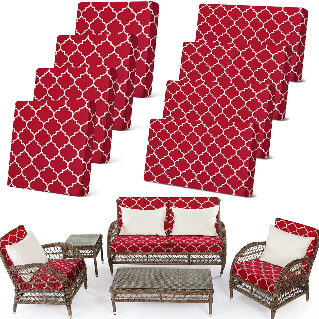 🛋️ Outdoor Patio Sofa Cushion Covers (4 / 8 / 12 PCS) 🔥
