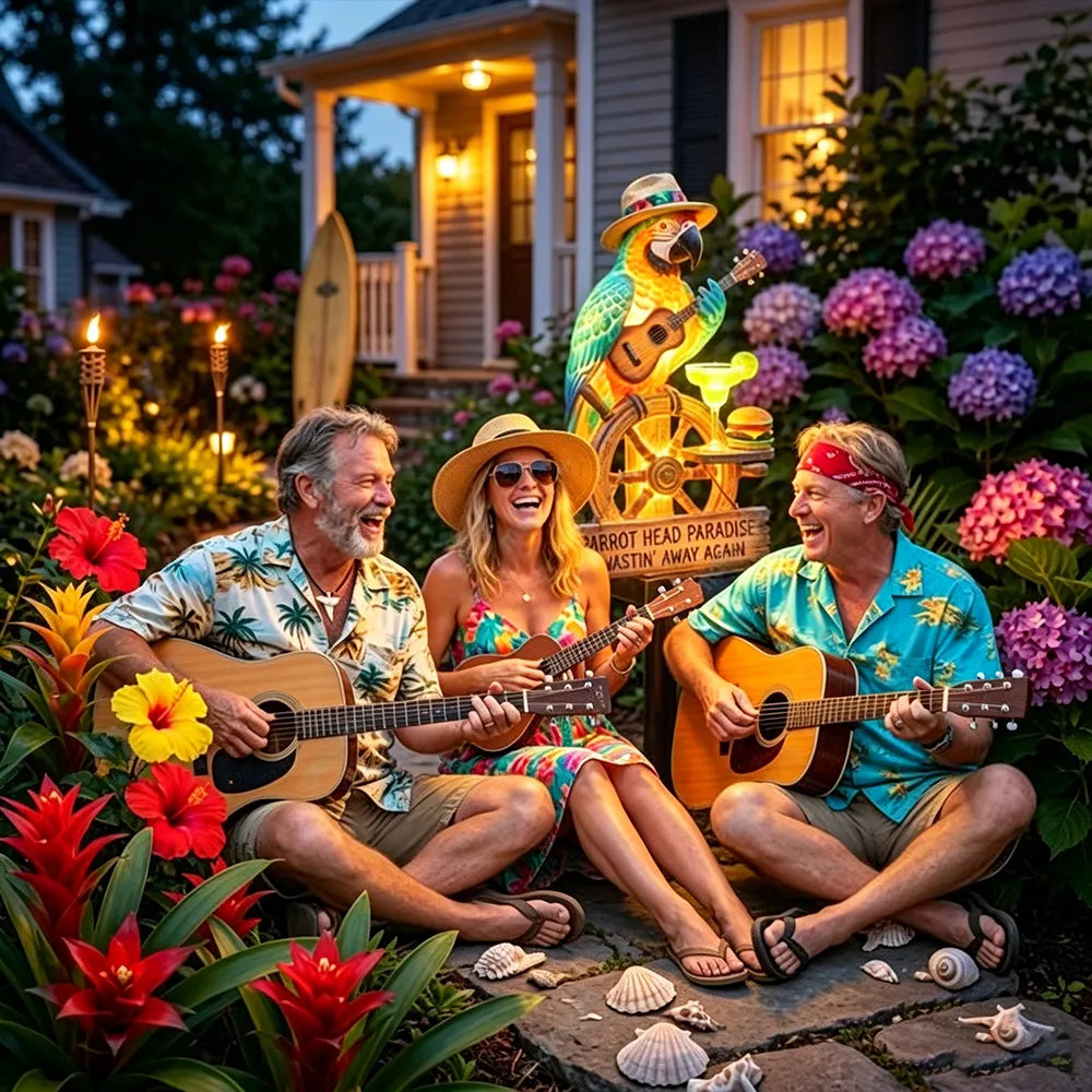 🔥Last Day 70% OFF🔥🌴 PARROT GUITAR SOLAR GARDEN LIGHT