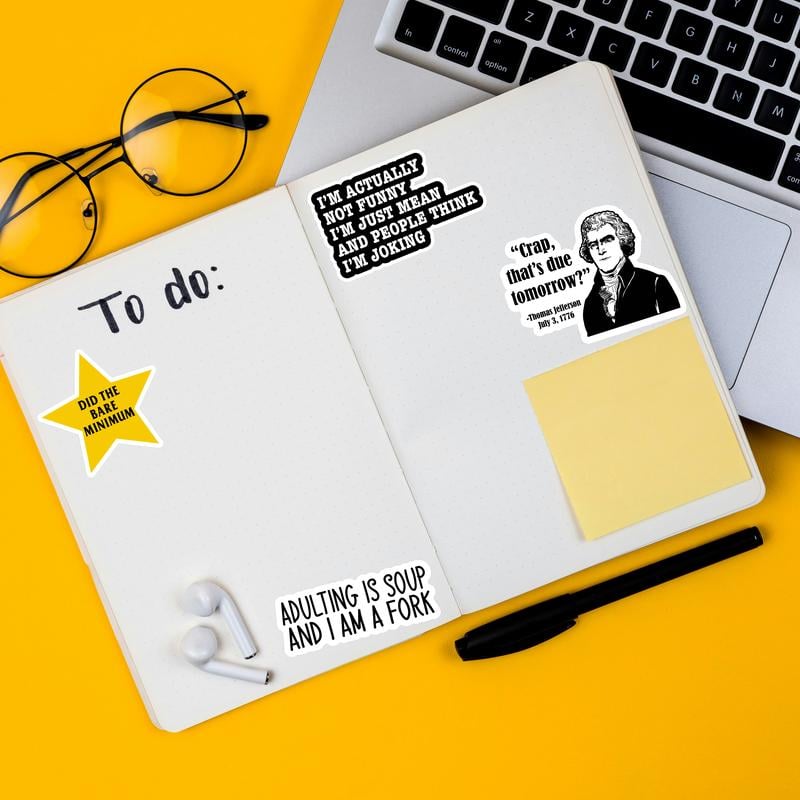 Year-end Promotion  - Set of 130 Pcs Funny Saying Stickers