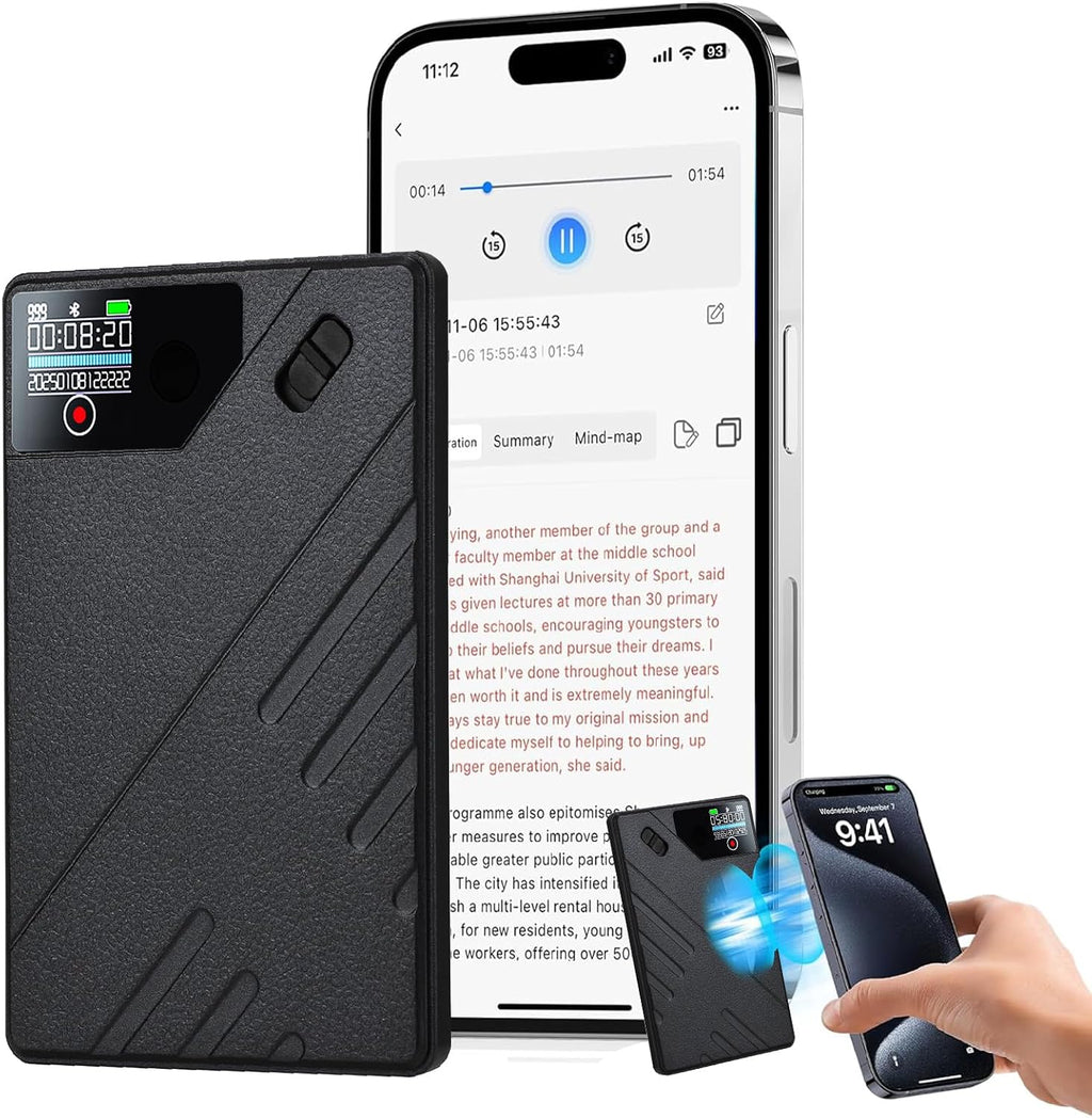 🎙️ AI Smart Voice Recorder: Unlimited Transcription & Multidimensional Summaries – 113 Languages Support for Meetings, Interviews & Lectures – Portable AI Note-Taking Hub ☁️