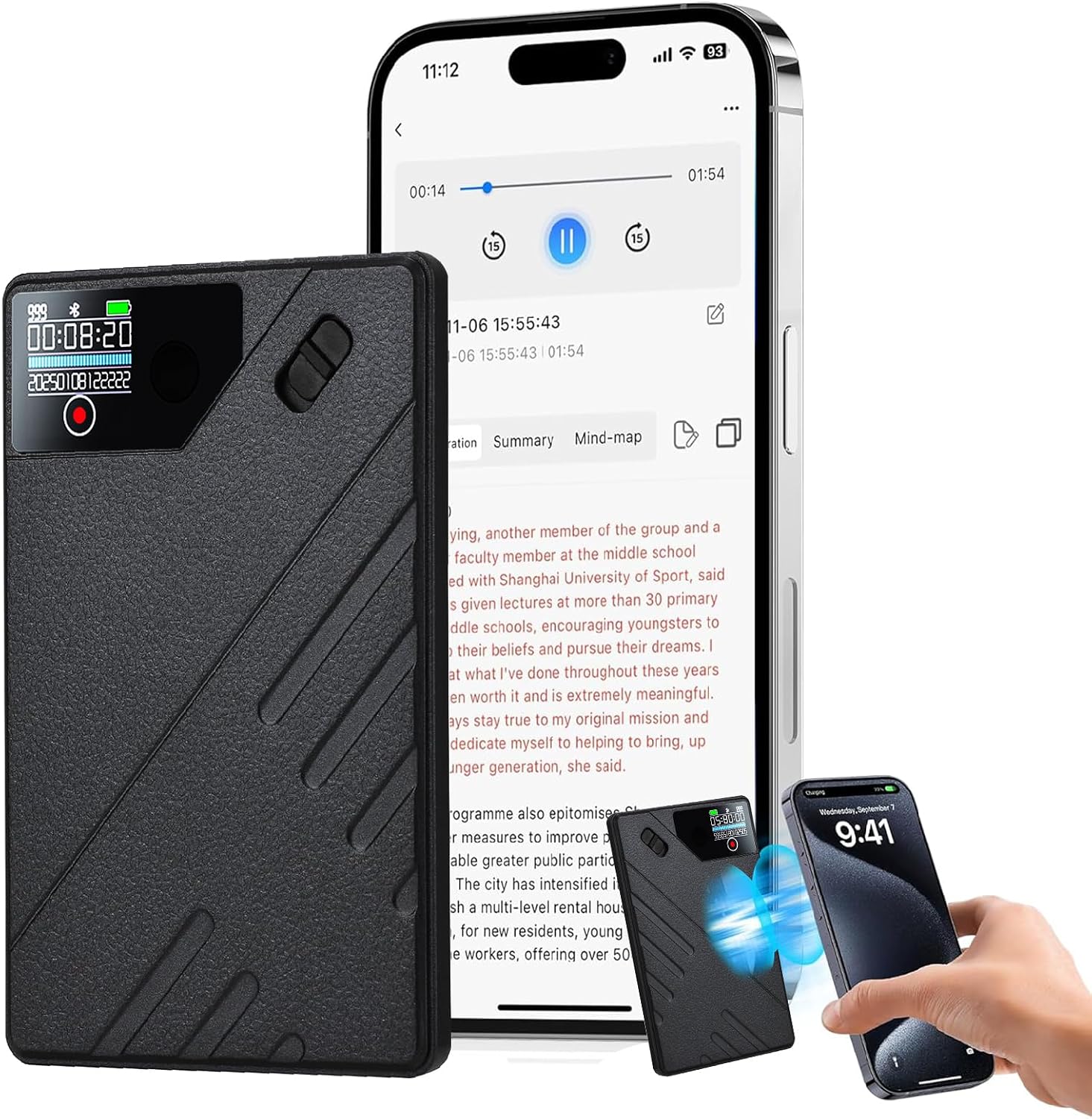 🎙️ AI Smart Voice Recorder: Unlimited Transcription & Multidimensional Summaries – 113 Languages Support for Meetings, Interviews & Lectures – Portable AI Note-Taking Hub ☁️