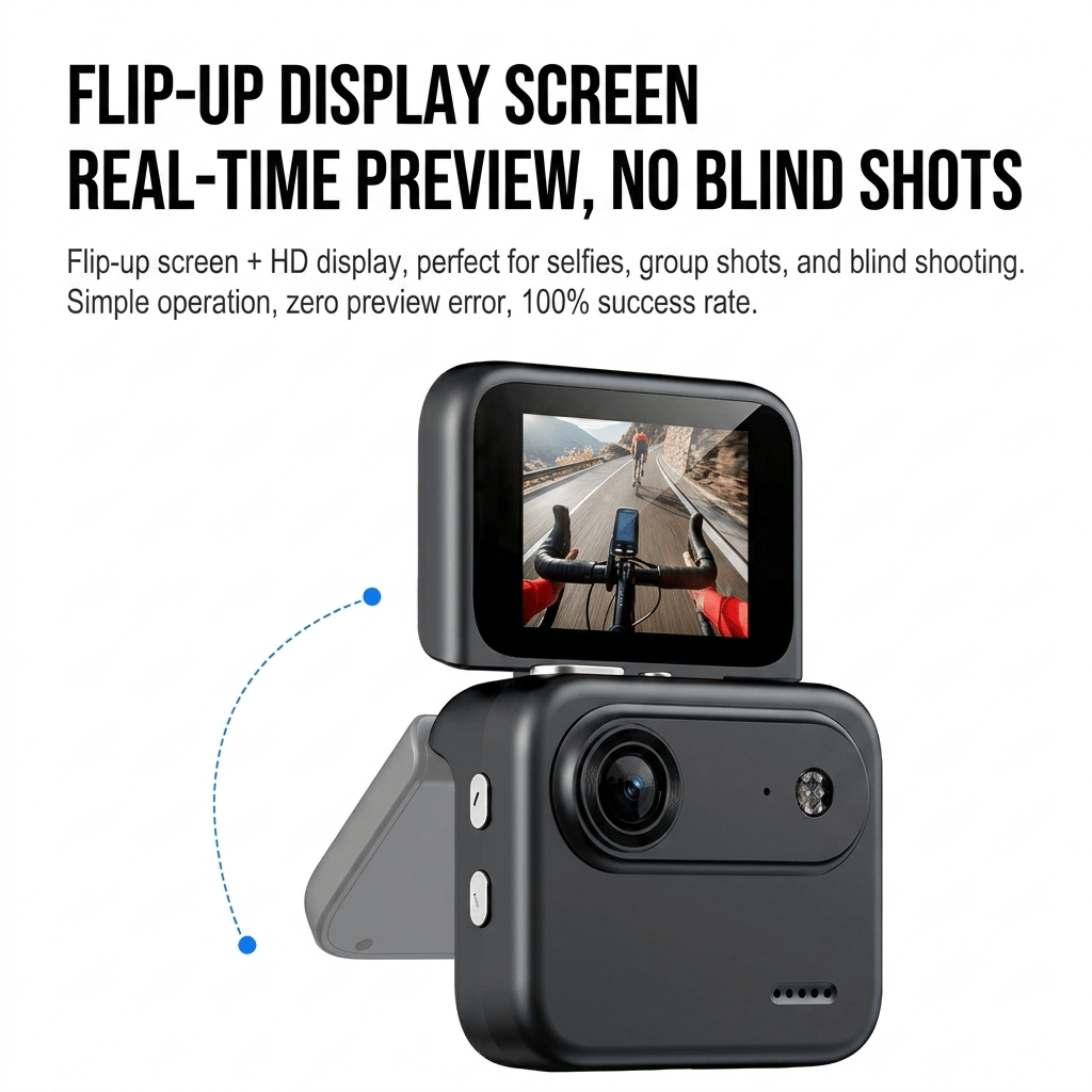 🎥 Tiny 4K Action Camera: Ultra-Lightweight Wearable POV Recorder with FlowState Stabilization – Magnetic Mounting System & Waterproof Design for Vlogging & Adventures 🌍