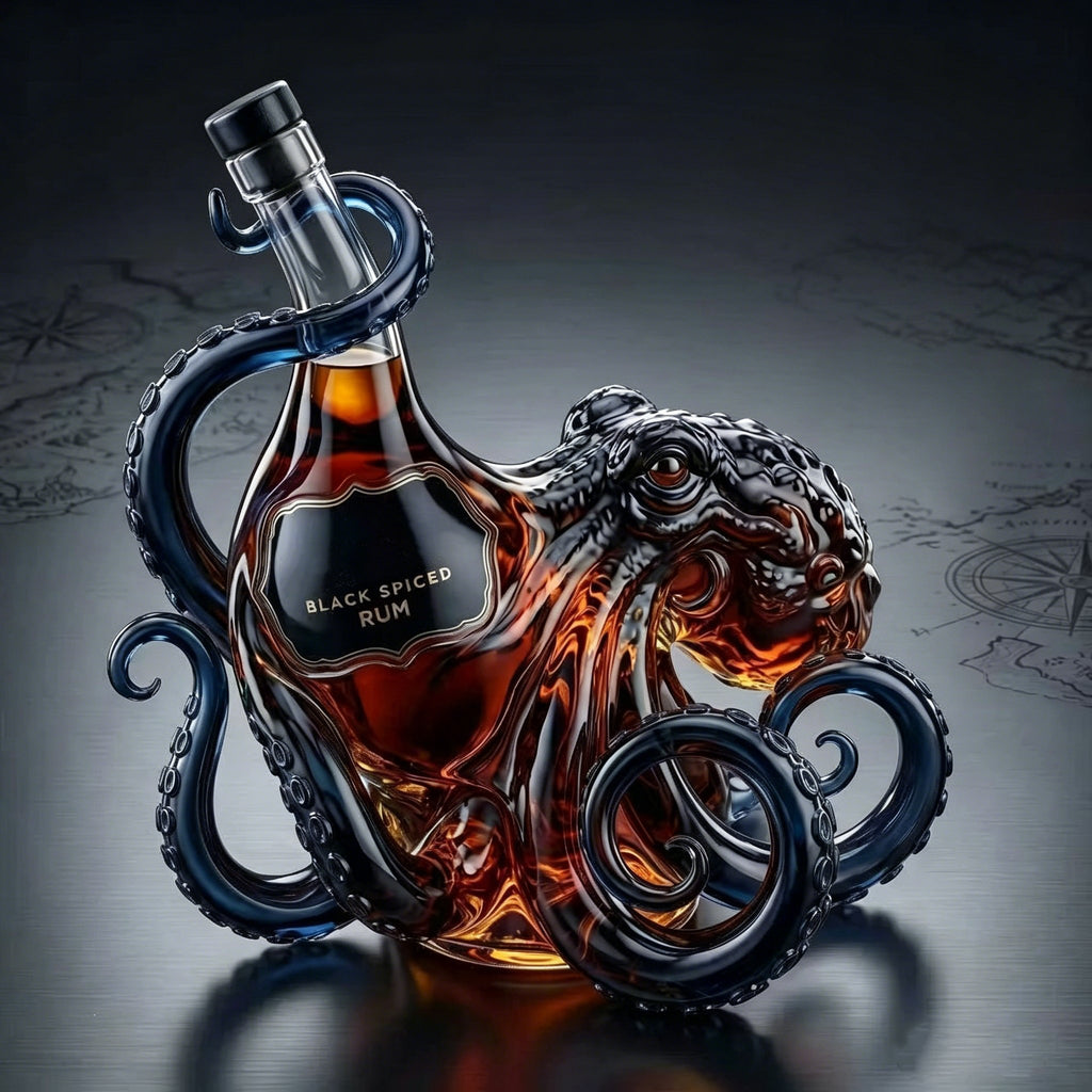 🎁Rum Edition 3D Octopus Bottle 🐙🥃