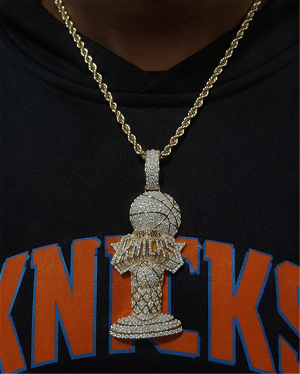 🏆💙Handmade Knicks Championship Trophy Pendant