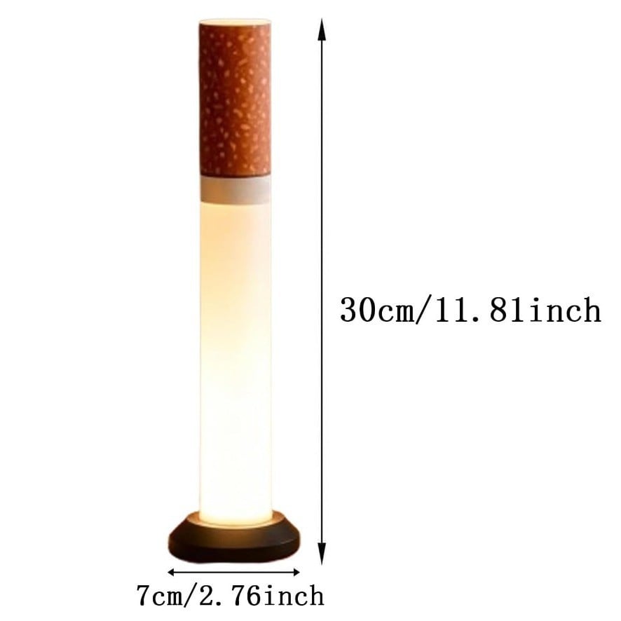 🚬 Cigarette Tube Shaped Style Floor Lamp | Retro Industrial Novelty Ambient Light