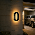 Solar Powered House Address Illuminated Number Signs