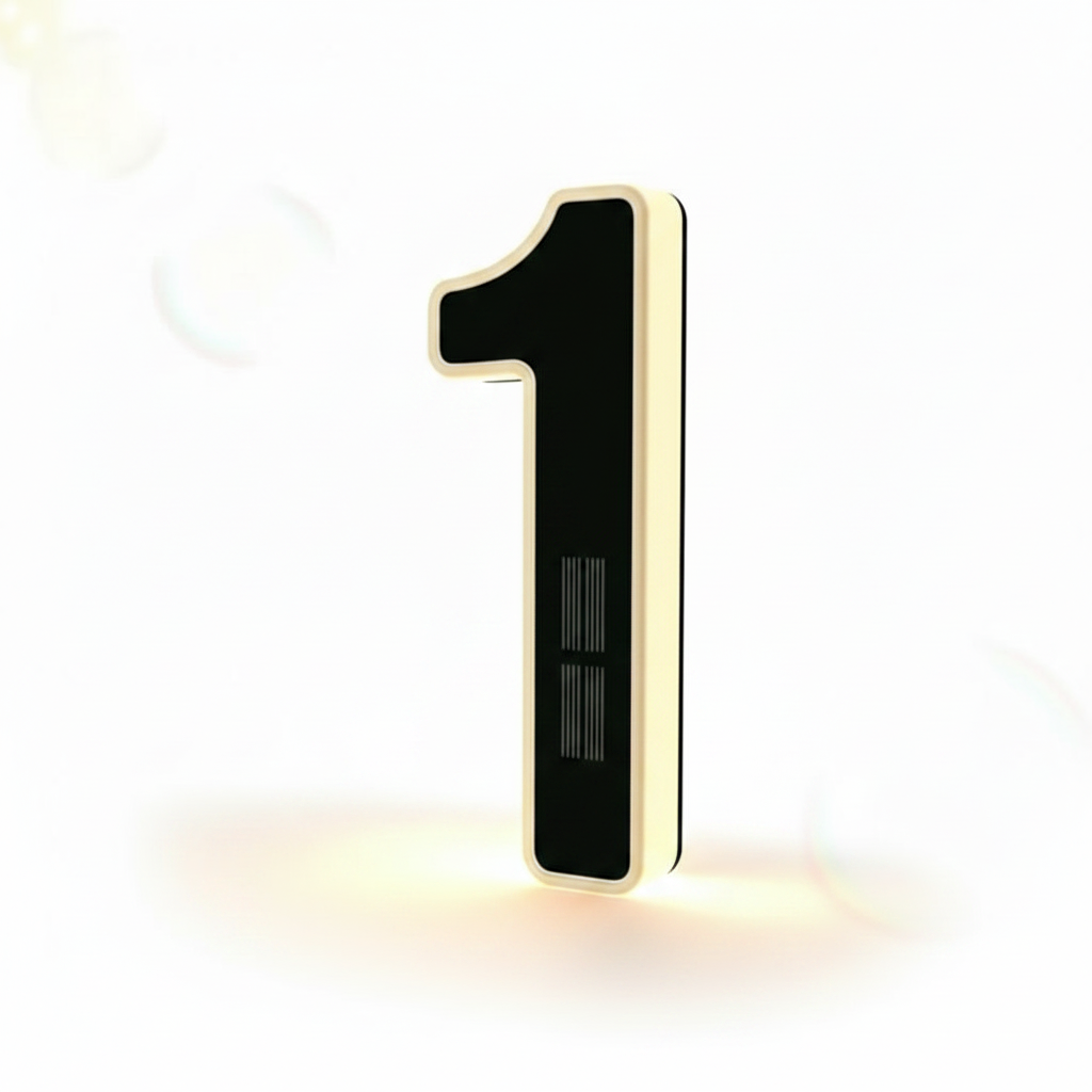 Solar Powered House Address Illuminated Number Signs