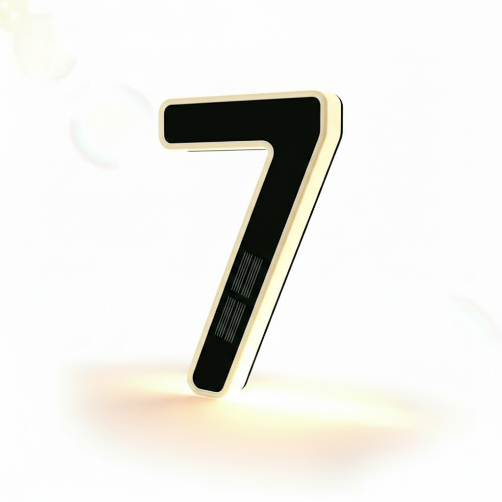 Solar Powered House Address Illuminated Number Signs