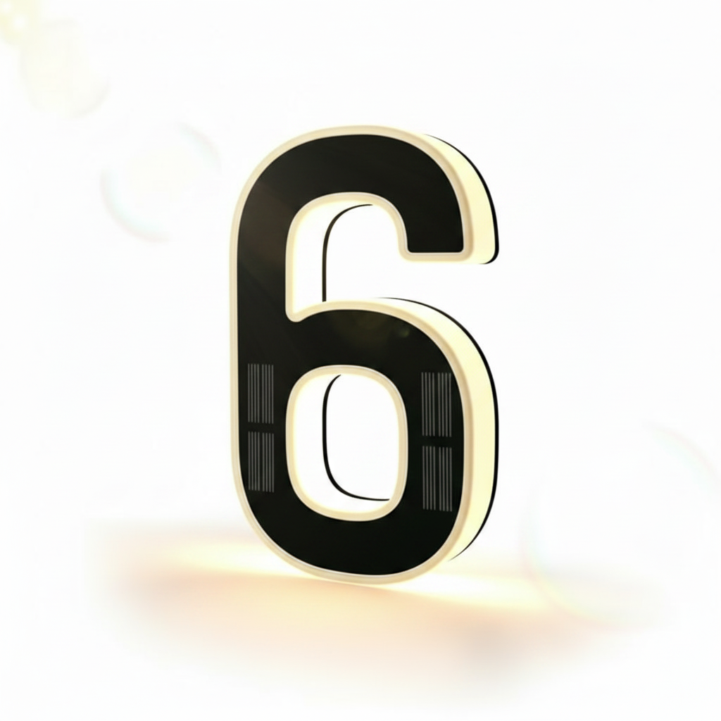 Solar Powered House Address Illuminated Number Signs