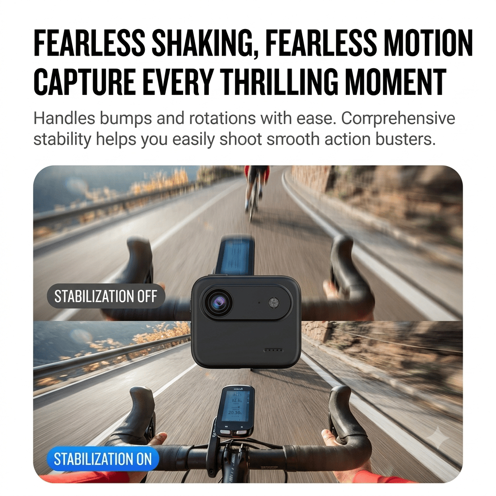 🎥 Tiny 4K Action Camera: Ultra-Lightweight Wearable POV Recorder with FlowState Stabilization – Magnetic Mounting System & Waterproof Design for Vlogging & Adventures 🌍