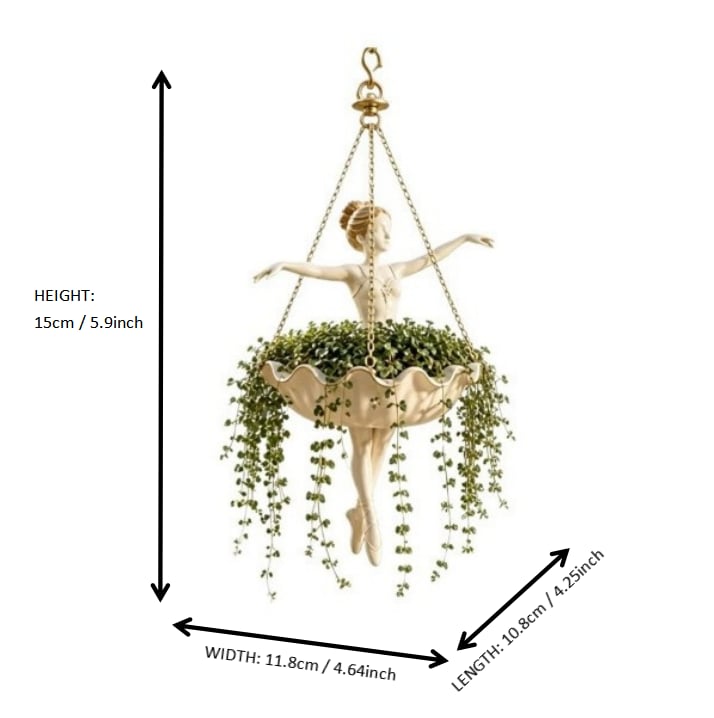 🔥Last Day 49% OFF🔥🍃 🩰 Ballet Dancer Hanging Planter🌿
