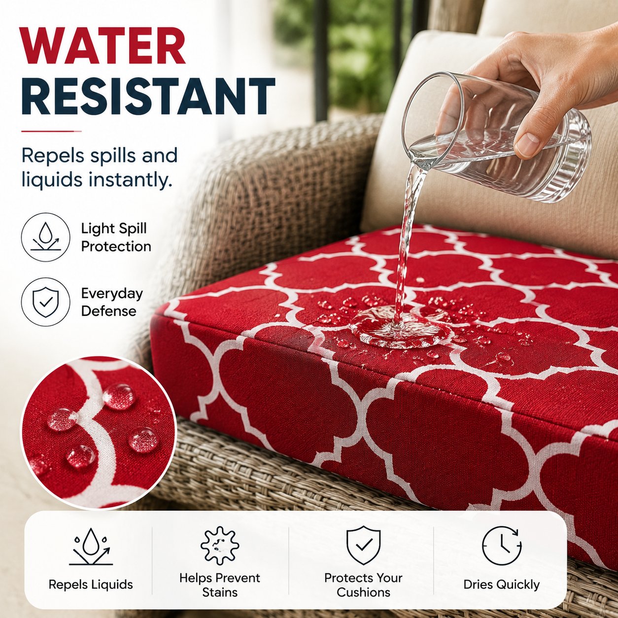 🛋️ Outdoor Patio Sofa Cushion Covers (4 / 8 / 12 PCS) 🔥