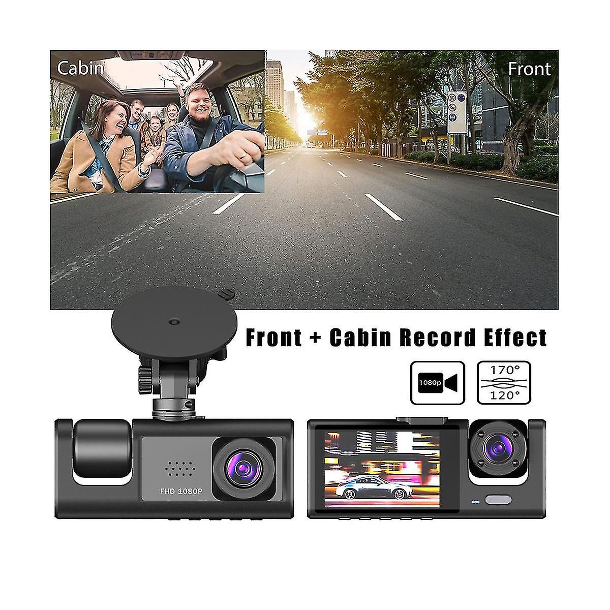 2-Inch Screen Wifi Link 1080P HD Dashcam with Night Vision 2 or 3 Lenses📸