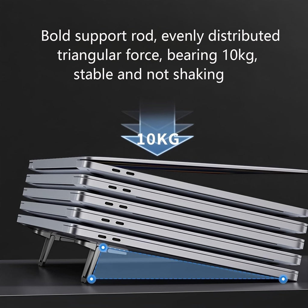 2 Pcs Zinc Alloy Foldable Laptop Stand