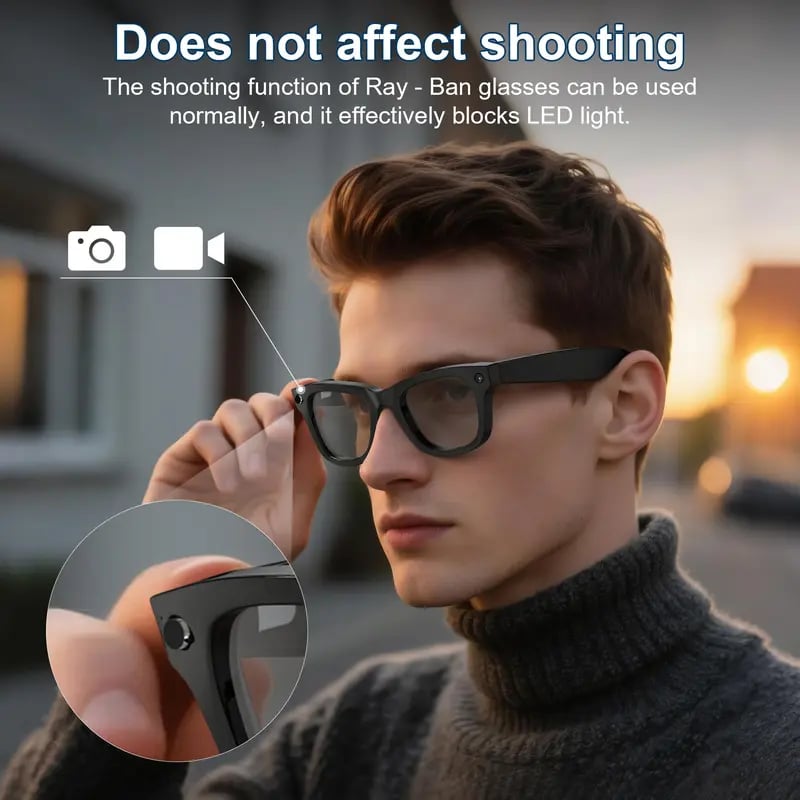 Smart Glasses LED Blocker Stickers – Discreet Privacy and Light Control