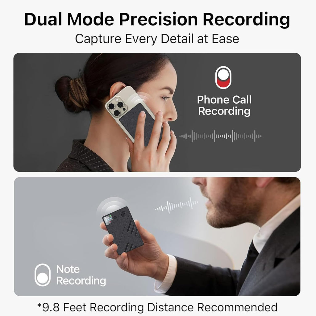 🎙️ AI Smart Voice Recorder: Unlimited Transcription & Multidimensional Summaries – 113 Languages Support for Meetings, Interviews & Lectures – Portable AI Note-Taking Hub ☁️