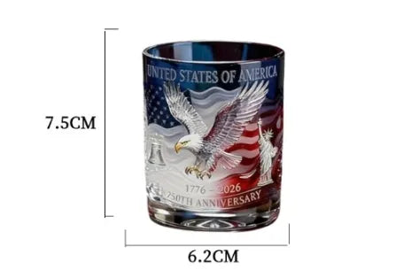 Limited Edition 2026 USA 250th Anniversary Commemorative Glass – 1776-2026 Heritage Edition
