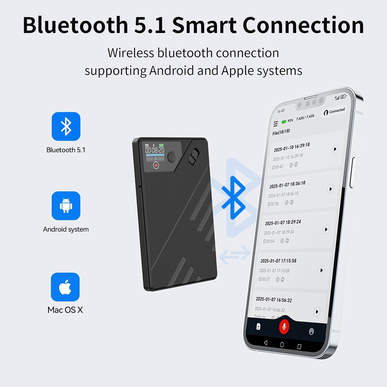 🎙️ AI Smart Voice Recorder: Unlimited Transcription & Multidimensional Summaries – 113 Languages Support for Meetings, Interviews & Lectures – Portable AI Note-Taking Hub ☁️