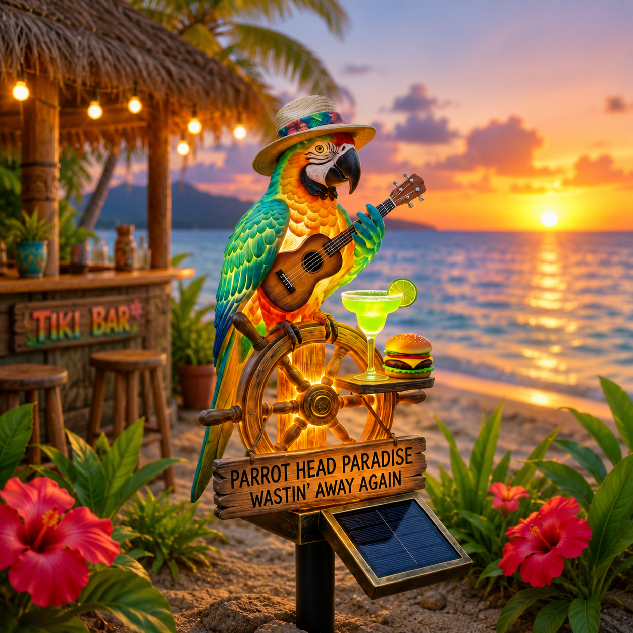 🔥Last Day 70% OFF🔥🌴 PARROT GUITAR SOLAR GARDEN LIGHT